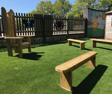 School outdoor play equipment